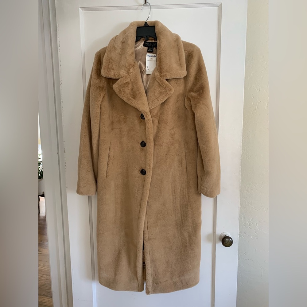 Rachel Zoe knee length camel color jacket